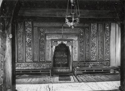 Kuangchou, Li pai sze, Kuangtung, Heilige Nische in der Großen Moschee von Ernst Boerschmann