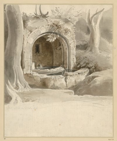 Brunnennische am Monte Mario bei Acqua Acetosa von Ernst Fries