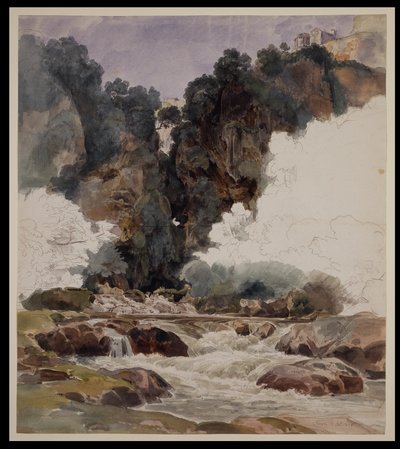 Die Neptungrotte bei Tivoli von Ernst Fries