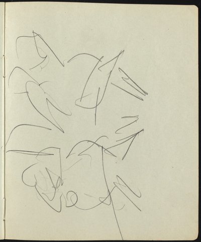 Tänzer und Darsteller Seite aus einem Skizzenbuch, ca. 1911 von Ernst Ludwig Kirchner