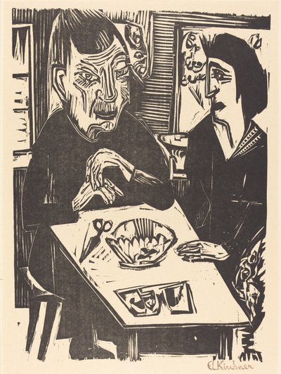 Alte und junge Frau, 1921 von Ernst Ludwig Kirchner