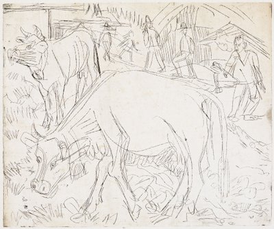 Alpenszene von Ernst Ludwig Kirchner