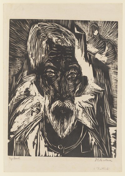 Alter Bauer – Kopf Senn R. von Ernst Ludwig Kirchner