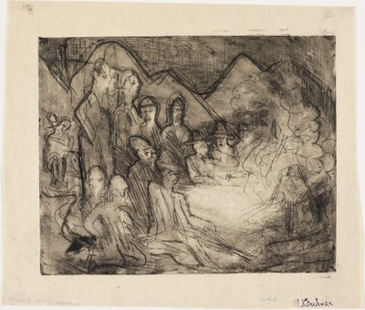 Augustfeuer von Ernst Ludwig Kirchner