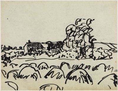 Bauerngehöft auf Fehmarn von Ernst Ludwig Kirchner