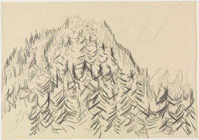 Bewaldeter Hügel von Ernst Ludwig Kirchner