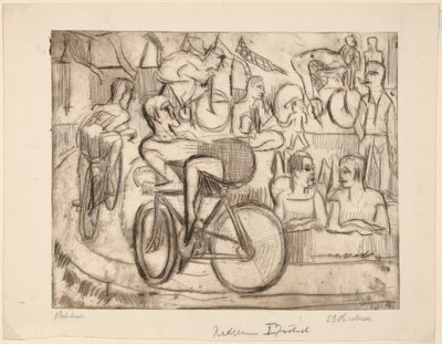 Radrennen von Ernst Ludwig Kirchner