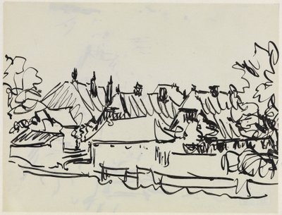 Dorf auf Fehmarn von Ernst Ludwig Kirchner