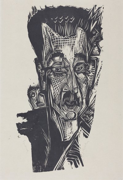 Dr. Ludwig Binswanger (Kopf Dr. Ludwig Binswanger) von Ernst Ludwig Kirchner