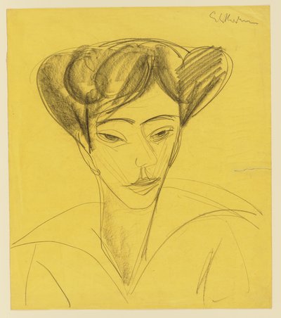 Frauenkopf von Ernst Ludwig Kirchner