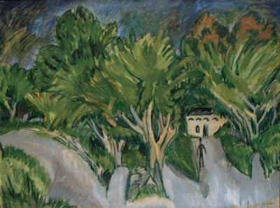Haus unter Bäumen (Fehmarn) von Ernst Ludwig Kirchner