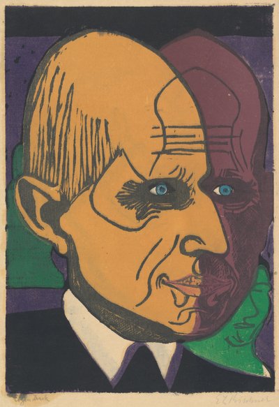 Kopf von Dr. Frédéric Bauer von Ernst Ludwig Kirchner