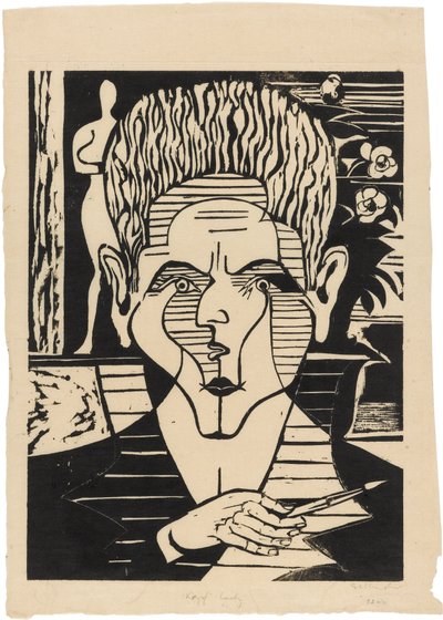 Kopf Christian Anton Laely (1913-1992) von Ernst Ludwig Kirchner