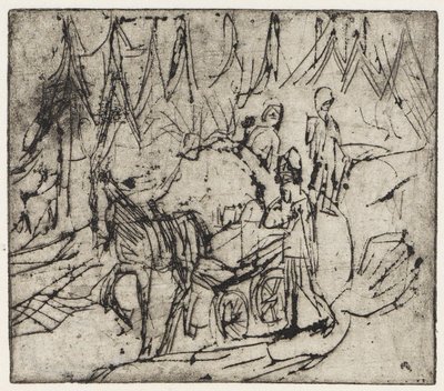 Milchfuhrwerk von Ernst Ludwig Kirchner