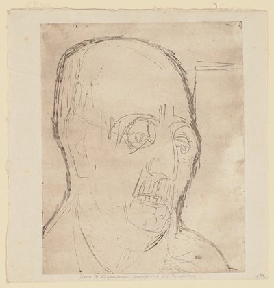 Porträt Carl Hagemann von Ernst Ludwig Kirchner