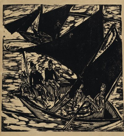 Segelboote bei Fehmarn von Ernst Ludwig Kirchner
