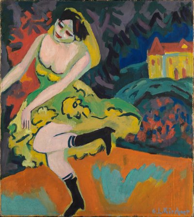 Varietétänzerin von Ernst Ludwig Kirchner
