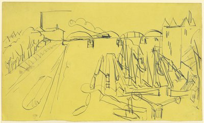 Westhafen Frankfurt am Main von Ernst Ludwig Kirchner
