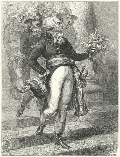 Maximilien Robespierre am Tag des Festes des Höchsten Wesens von Etienne (after) Ronjat