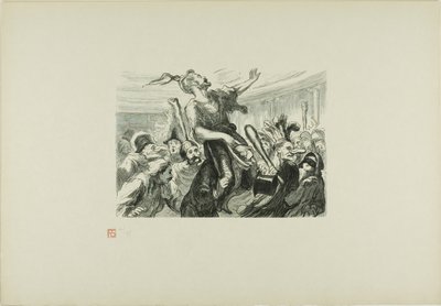 Beim Opernball - Fastenzeit - Es lebe die schick gekleidete Menge! von Etienne Carjat