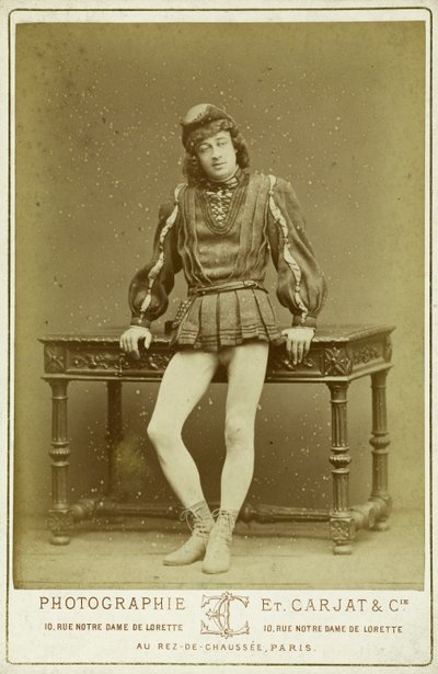 Charley in der Rolle des Jehan Frollo von Etienne Carjat
