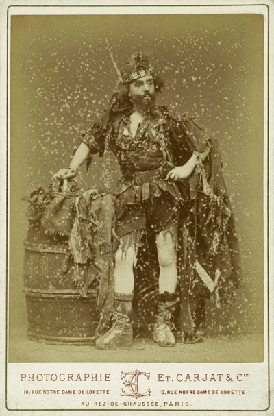 Mortimer in der Rolle des Königs der Gauner von Etienne Carjat