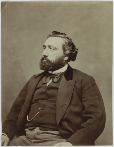 Porträt von Léon Gambetta (1838-1882), Politiker von Etienne Carjat