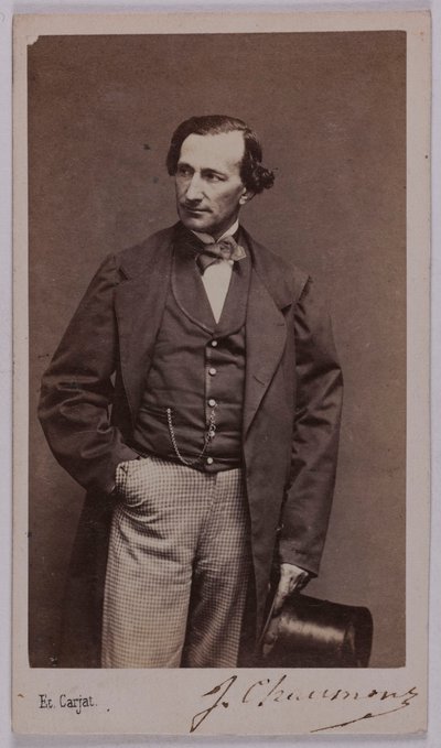 Porträt von Jules Chaumont (-1866), Schauspieler von Etienne Carjat