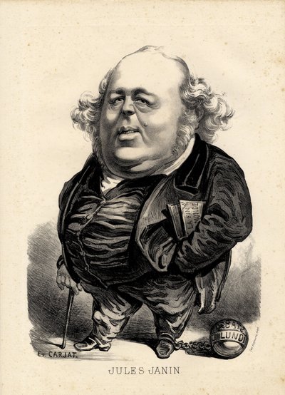 Flugblatt - Illustration von Etienne Carjat (1826-1906): Janin Jules (1804-1874) von Etienne Carjat