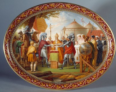 Schokoladen-Serviertablett von Etienne Charles Leguay