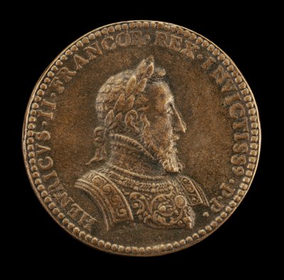 Henri II, 1519-1559, König von Frankreich 1547 [Vorderseite] von Etienne Delaune