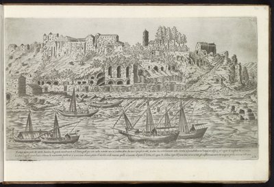 Aventin entlang des Tiber in Rom von Etienne Duperac