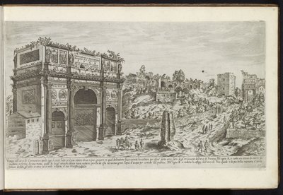 Konstantinsbogen in Rom von Etienne Duperac