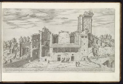 Ruinen auf dem Quirinal in Rom von Etienne Duperac
