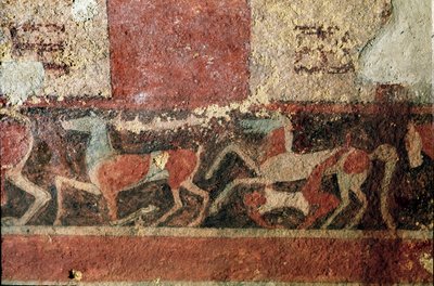 Pferde und Reiter (Detail) von Etruscan