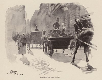 Morgen auf dem Corso von Ettore Tito