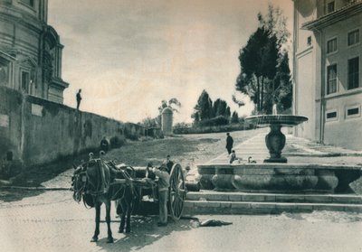 Hinter dem Vatikan in der Nähe der Museen und der Münze, Rom, Italien, 1927 von Eugen Poppel