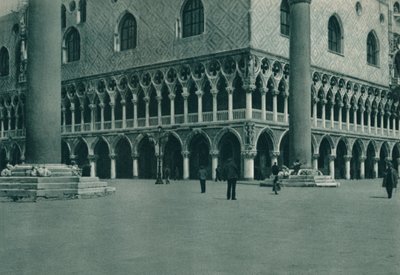 Ecke des Dogenpalastes auf der Piazzetta di San Marco, Venedig, Italien, 1927 von Eugen Poppel