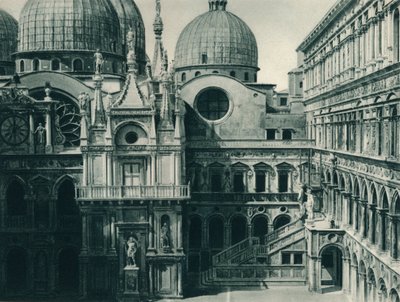 Hof des Dogenpalastes, Venedig, Italien, 1927 von Eugen Poppel