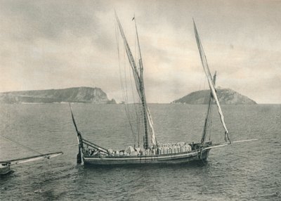 Segelboot im Hafen von Neapel, Italien, 1927 von Eugen Poppel