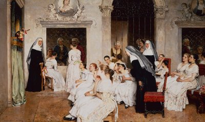 Klosterszene in Venedig von Eugen von Blaas