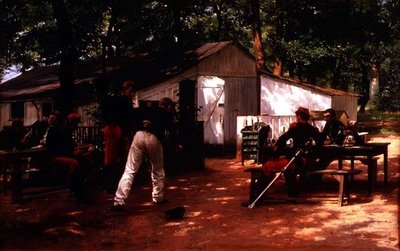 Soldaten des sechsten Regiments bei der Rast von Eugene Alexis Girardet