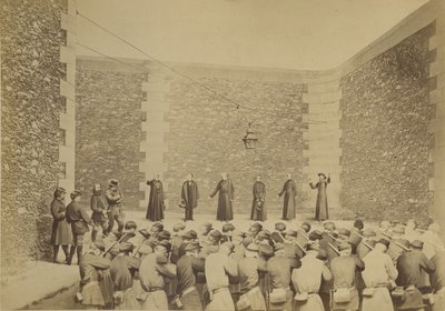Hinrichtung der Geiseln, Gefängnis La Roquette, 24. Mai 1871 von Eugene Appert