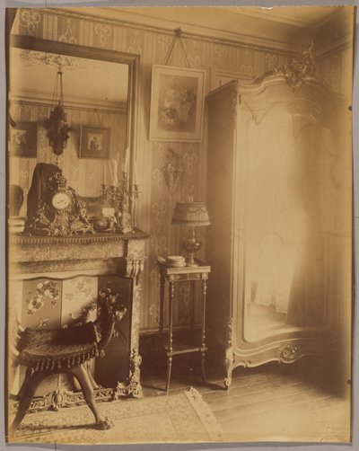 Innenraum von Frau D., kleine Rentnerin, Boulevard du Port-Royal von Eugène Atget