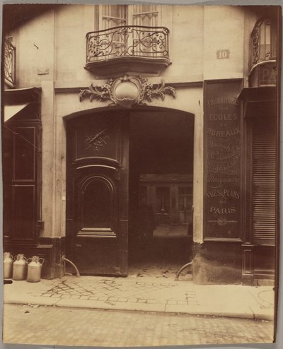Abgerissenes Haus, Rue du Petit-Pont 10 von Eugène Atget
