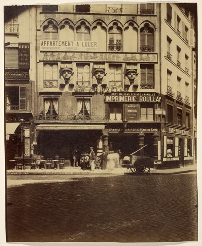 Haus an der Place du Caire 2 (Gebäude, Place du Caire) von Eugène Atget