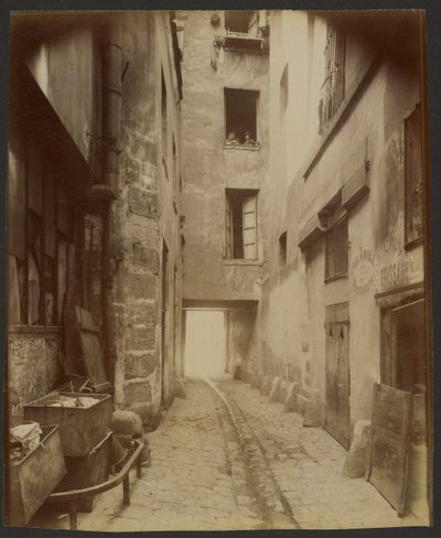 Alter Hof, Rue Quincampoix 22 (4°) von Eugène Atget