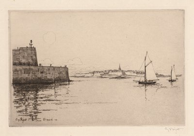Saint-Malo von Dinard aus gesehen von Eugene Bejot