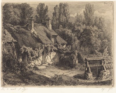 Die Hütte am Brunnen von Eugene Bléry