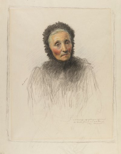 Alte Frau von Eugene Burnand